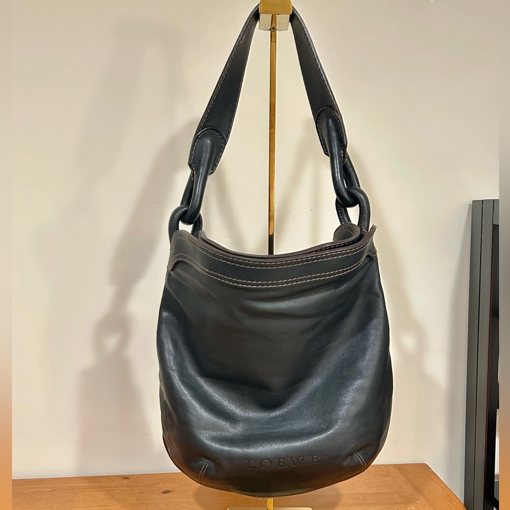Loewe large leather hobo tote
